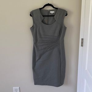 women’s grey calvin klein dress